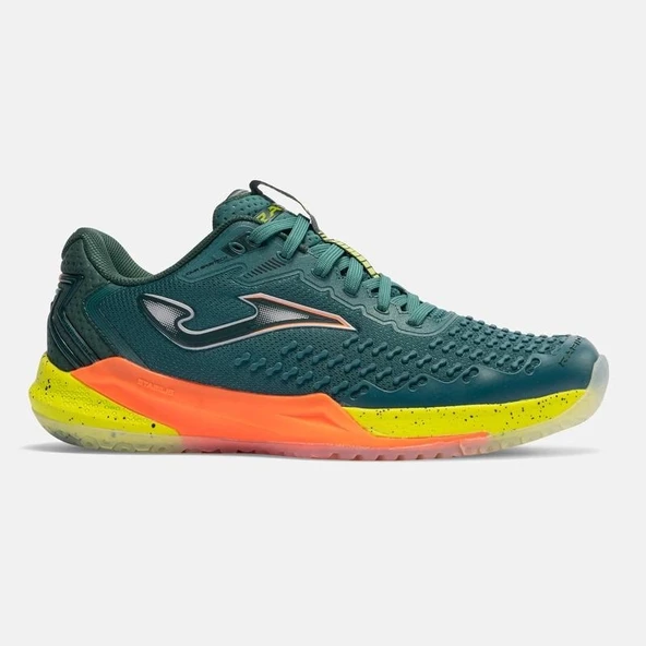 Joma TRAPS2617C Rapid Toprak Kort Erkek Tenis Ayakkabısı Yeşil / Turuncu ürün görseli 1