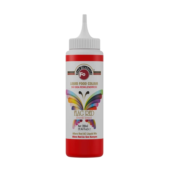 Bayrak Kırmızısı Sıvı Gıda Boyası 280 ml ürün görseli 1