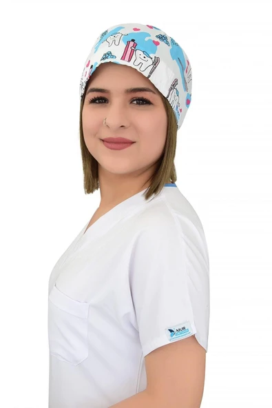Beyaz Diş Desenli Cerrahi Bone B16 - Resim 2
