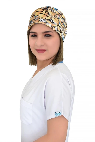 Minyonlar Desenli Cerrahi Bone B56 ürün görseli 1