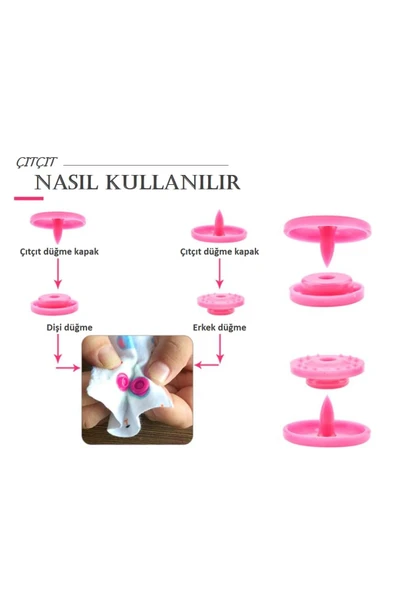 Plastik Çıtçıt El Pense Seti Büyük - Resim 4