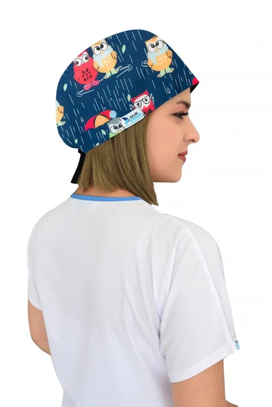 Yağmurlu Baykuş Desen Cerrahi Bone B96 - Resim 3
