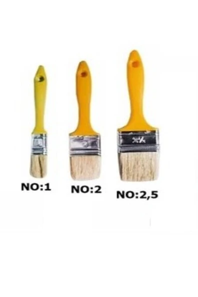 Kestirme Fırça 3lü Set No:1 No:2 No:2,5 Boya Fırçası ürün görseli 1