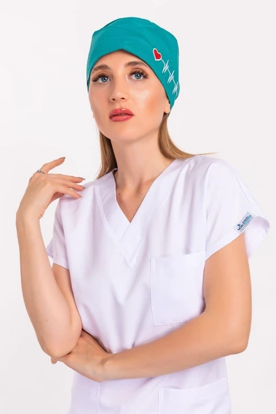 Ameliyat Yeşili Kalp Ritim Bone - Resim 2