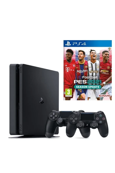 Sony Playstation 4 Slim 1 Tb 2. Ps4 Kol Ps4 Pes 2021 ( Ithalatçı Garantili) ürün görseli 1