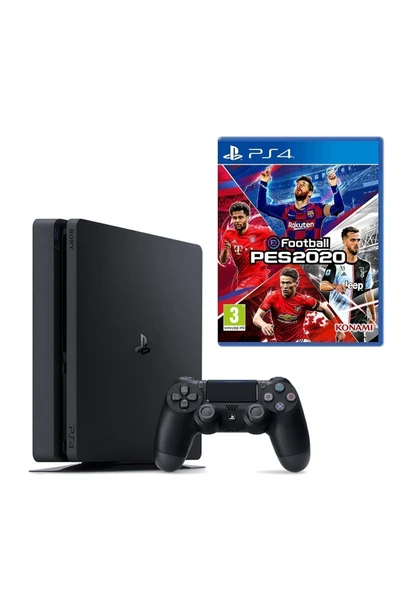 Sony Playstation 4 Slim 500 GB + PS4 Pes 2020 ürün görseli 1