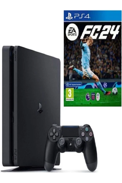 Sony Playstation 4 Slim 500 GB  + Ps4 EA SPORTS FC 24 (ithalatçı Garantili) ürün görseli 1