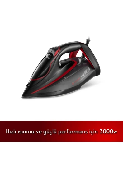 SINGER EXPERT PRO 3000W Seramik Tabanlı Buharlı Ütü, LED Ekran, Otomatik Kapanma, Anti-Kireç ürün görseli 1