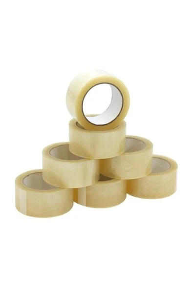 5 Adet 45 mm X 100 mt Şeffaf Koli Bandı Süper Kalite Koli Bantı Standart ürün görseli 1