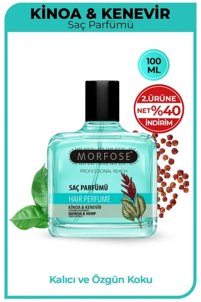 MORFOSE SAÇ PARFÜMÜ 100ML KİNOA KENEVİR ürün görseli 1