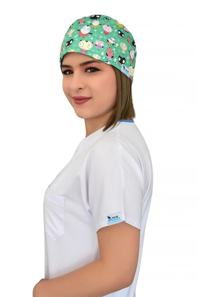Şirin Kafalar Desenli Cerrahi Bone B85 - Resim 2