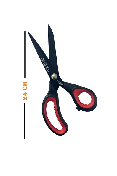 Terzi Makası Siyah 24 Cm Kumaş - Terzi Makası ürün görseli 1