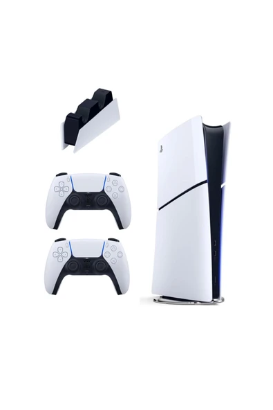 Sony Playstation 5 Slim Digital 825 GB + Şarj İstasyonu + 2. Dualsense İthalatçı Garantili ürün görseli 1