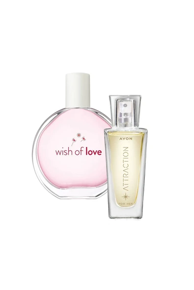 Wish Of Love Edt 50ml-attraction Edp 30ml Bayan Parfüm Seti ürün görseli 1