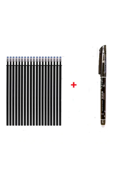 Isı Ile Uçan Silinebilen Refill Kalem Içi Ve Kalem Siyah Set (11 ADET) ürün görseli 1