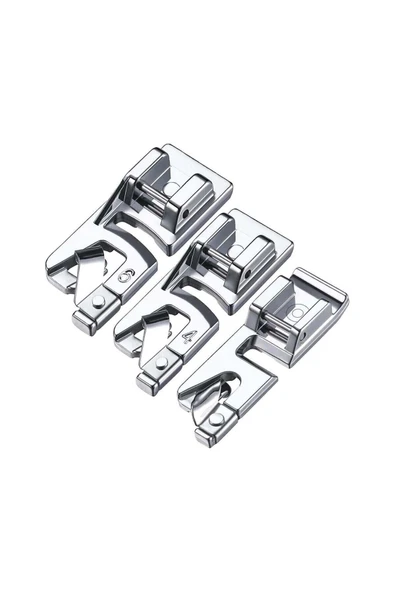 Aile Dikiş Makinası Kıvırma Ayak Seti - 2mm 4mm 6mm Ayak Tutucu Dahil ürün görseli 1