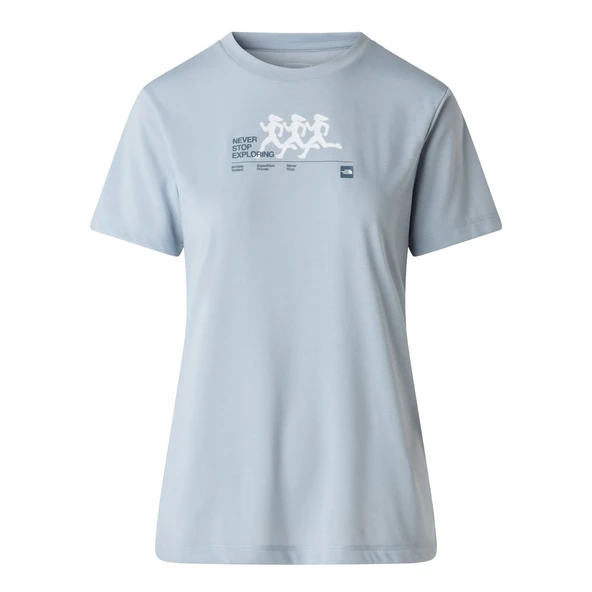 The North Face W BITMAP SILHOUETTE SHORT SLEEVES TEE-GR Kadın Tişört NF0A8G0CFM21 ürün görseli 1