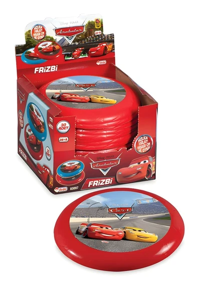 Cars Frizbi Arabalar Lisanslı Bahçe Deniz Plaj Oyuncak 1 Adet ürün görseli 1