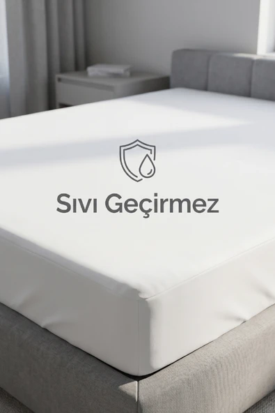 Cennet Yatak CottonSafe Çift Kişilik Sıvı Geçirmez Alez Full Kenar Lastikli Terletmez Pamuk Yüzey ürün görseli 1