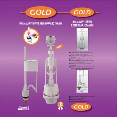 Mix Gold Sifon İç Takımı Basmalı - Resim 2