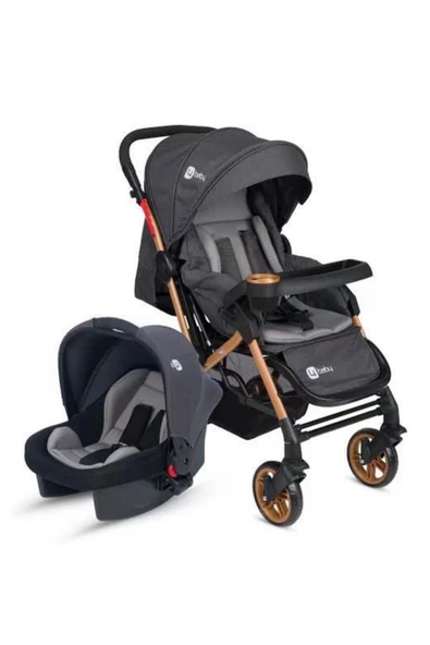 TURHANBEBE Active Plus Bebek Arabası ve Taşıma Puseti Ekru2 ürün görseli 1