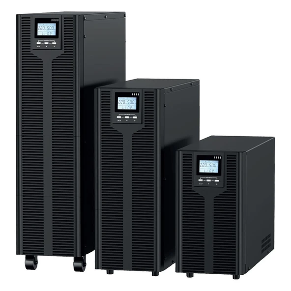 TESCOM TEOS+ 310 10KVA 3F/3F (20X7AH) RS-232 PF;0,9 5/10DK LCD ONLINE UPS (TRIFAZE) ürün görseli 1