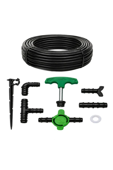 20'lik Delikli, Delik Aralığı 20 Cm. Damlama Seti (SET İÇERİĞİNİ İNCELEYİNİZ) ürün görseli 1
