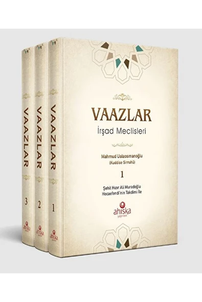 Vaazlar 3 Cilt Takım Mahmud Ustaosmanoğlu  9786054905638 ürün görseli 1