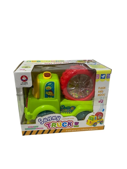15 cm Sesli Işıklı Hareketli Şeker Kamyonu 8074 ürün görseli 1