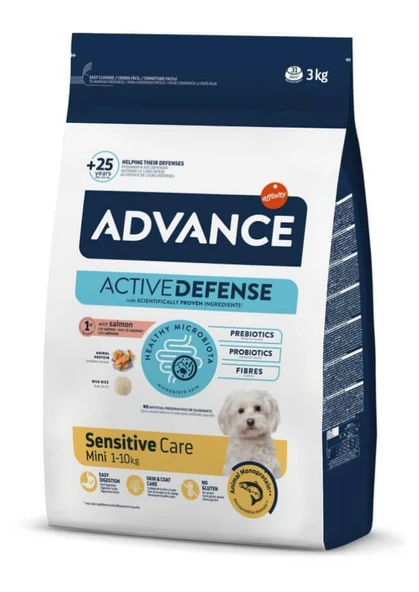 Advance Adult Dog Mini Sensitive Care Balıklı Yetişkin Köpek Maması 3 Kg ürün görseli 1