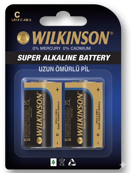 Wilkinson LR14C Alkalin Orta Pil ürün görseli 1