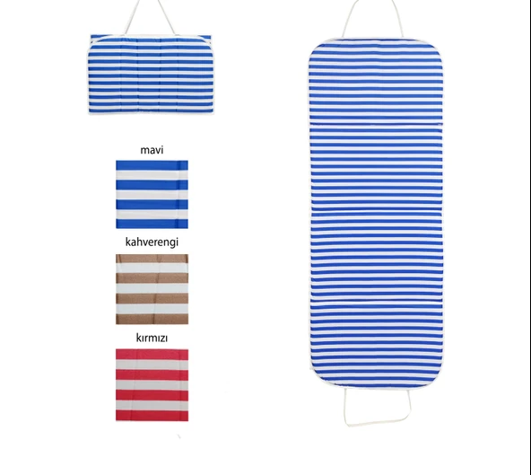 Sisus Katlanır Plaj Şezlong Minderi 50*145 cm - Mavi ürün görseli 1