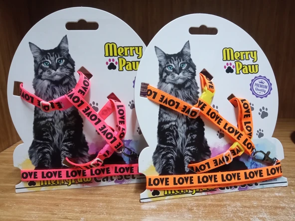 KEDİ GÖĞÜS TASMASI-KARIŞIK RENK ürün görseli 1