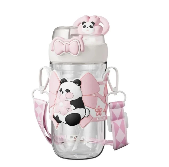 Vagon Life 580ml Panda Desenli Tritan Matara 2518 ürün görseli 1