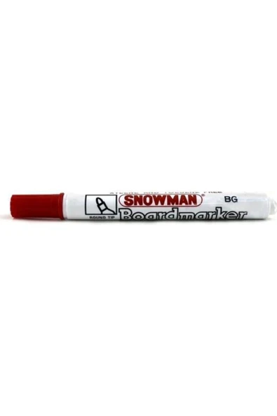 Snowman Doldurulabilir Tahta Kalemi-kırmızı ürün görseli 1