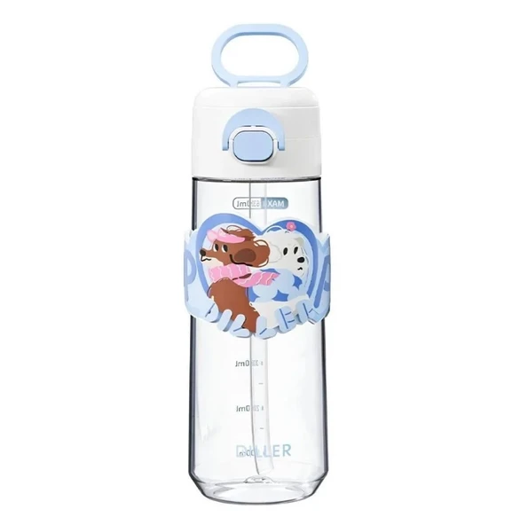 Vagon Life Diller 430 Ml Panda Desenli Çif İçimli Çelik Termos ürün görseli 1