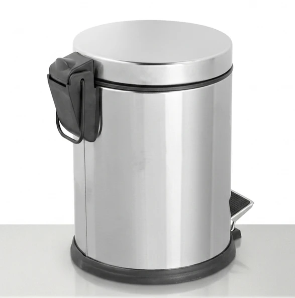 Leva Pedallı Metal Çöp Kovası 16 Litre - Resim 2