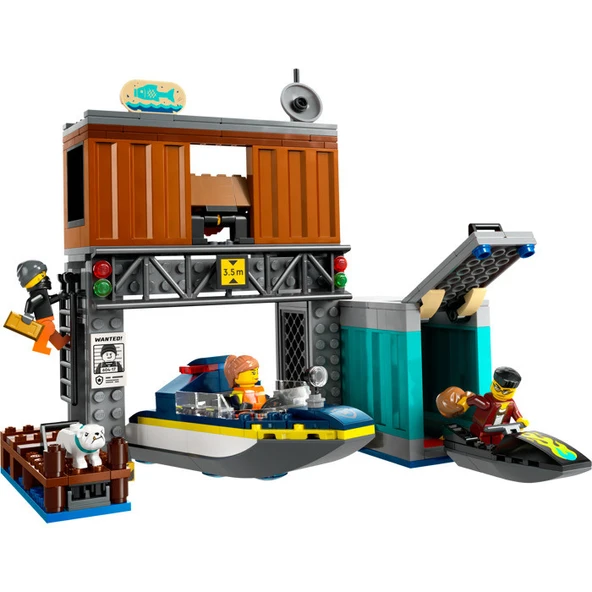 LEGO City 60417 Polis Sürat Teknesi - Resim 4