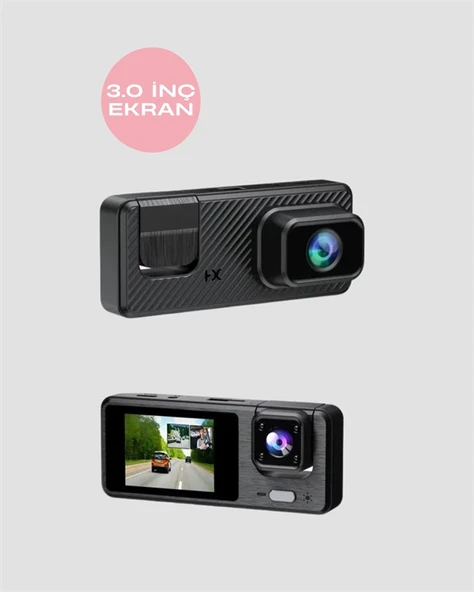 1080p 3 Kameralı Araç Dvr -Q301 - Resim 3