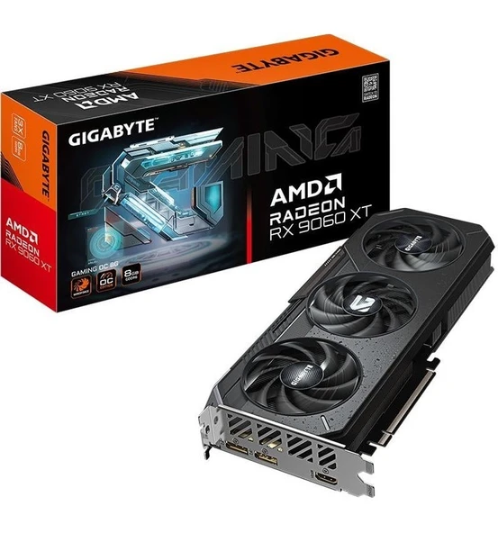 Gıgabyte Radeon Rx 9060 Xt Gamıng 8gb Gddr6 128BIT Amd Ekran Kartı ürün görseli 1