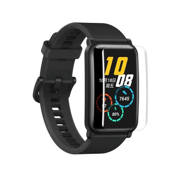 Huawei Watch Fit İle Uyumlu Ön Darbe Emici Ekran Koruyucu Nano Cam (4 Adet) ürün görseli 1