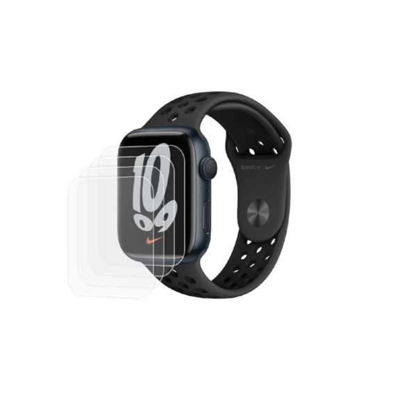 Apple Watch Nike Series 7 41mm Ön Darbe Emici Ekran Koruyucu Nano Cam (4 Adet) ürün görseli 1