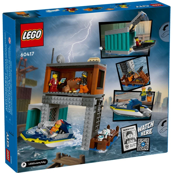 LEGO City 60417 Polis Sürat Teknesi ürün görseli 1