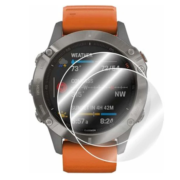Garmin Fenix 6 Pro Ön Darbe Emici Ekran Koruyucu Nano Cam (4 Adet) ürün görseli 1