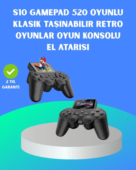 2.4 İnç Hd Renkli Ekranlı 500-in-1 Taşınabilir Retro Oyun Konsolu, Kablolu Tv Bağlantısı Ve Uzun Pil Ömrü ürün görseli 1