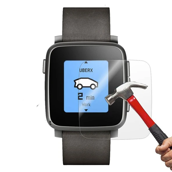 Pebble Time Steel Ön Darbe Emici Ekran Koruyucu Nano Cam (4 Adet) ürün görseli 1