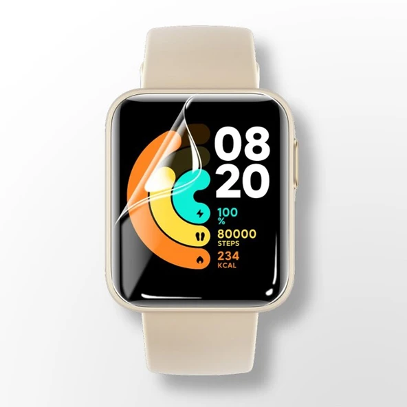 Xiaomi Mi Watch Lite Ön Darbe Emici Ekran Koruyucu Nano Cam (4 Adet) ürün görseli 1
