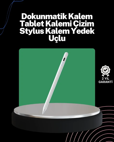 Akıcı Yazı Ve Çizim İçin Eğim Sensörlü Dijital Kalem – 20 Saat Kesintisiz Kullanım ürün görseli 1