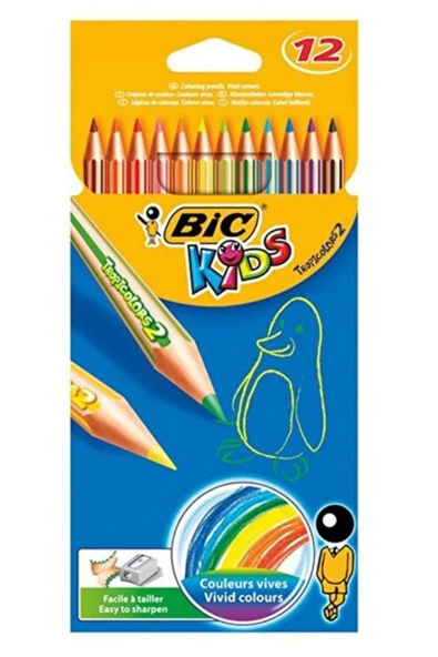 Big Kids Tropicolor Kuru Boya Kalemi 12 Renk ürün görseli 1
