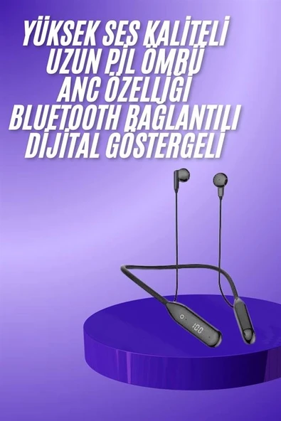 Boyun Bantlı Kablolu Yüksek Ses Kaliteli Bluetooth Kulaklık Uzun Pil Ömrü ürün görseli 1